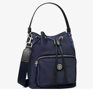 Tory Burch Virginia Recycled Nylon Bucket Bag
